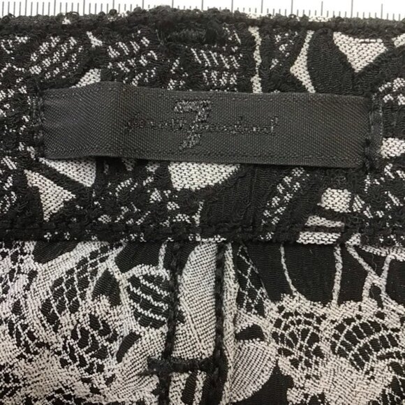 7 For All Mankind gold black jeans embroidered medium rise waist skinny size 26 - Picture 5 of 10